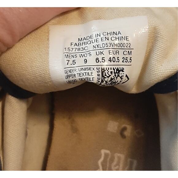 Converse USA Jack Purcell Navy Blue Men's 7.5 Women's 9 - Picture 7 of 8